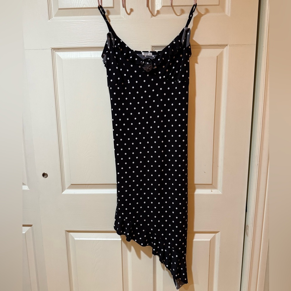 Ardene Black and White Polka Dot Dress